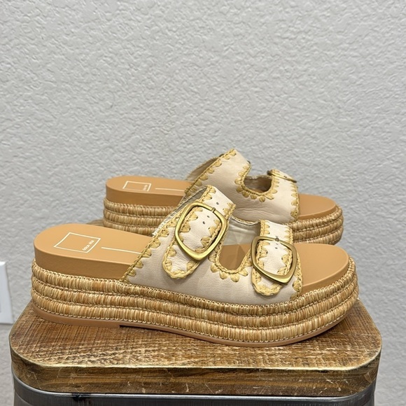 NEW Dolce Vita Wanika Platform Sandals In Sand Size 10 - Picture 4 of 9